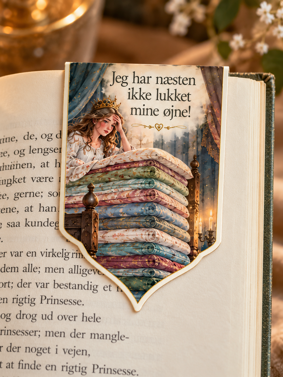 Prinsessen på ærten – Magnetisk bogmærke