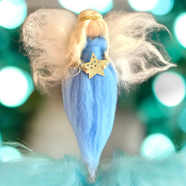 Engel, Lyseblå med Glorie og Stjerne