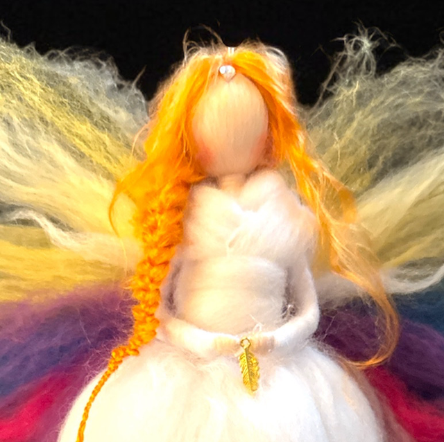 Engel, Hvid med fjer og Regnbuevinger