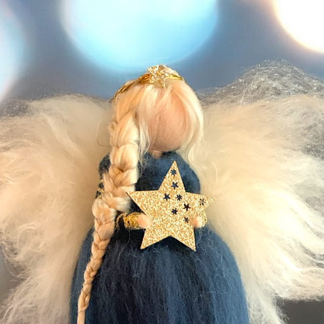 Uldengel, blå med Stjerne og Stjernebånd