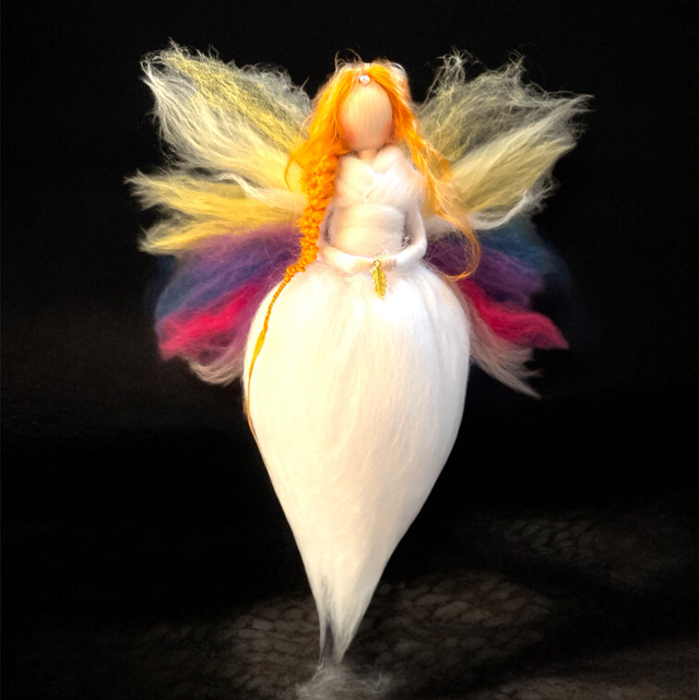 Engel, Hvid med fjer og Regnbuevinger