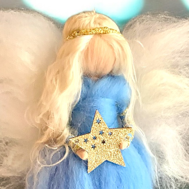 Engel, Lyseblå med Glorie og Stjerne