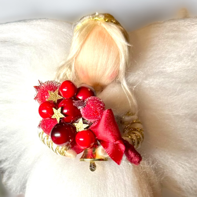 Juleengel, Hvid med Julebuket