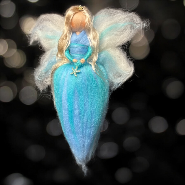 Engel/Fe, Blå/turkis med søstjerne