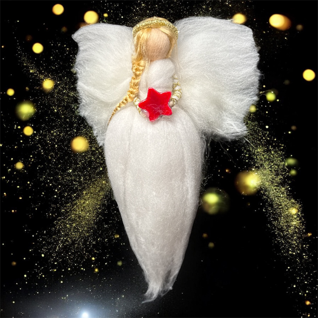 Engel, Hvid med rød Stjerne i hånden og Glorie